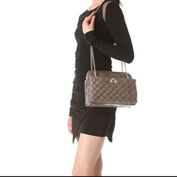 Rebecca Minkoff greenish turquoise Diamond Quilt and Stud Mikey Bag - Picture 12 of 12